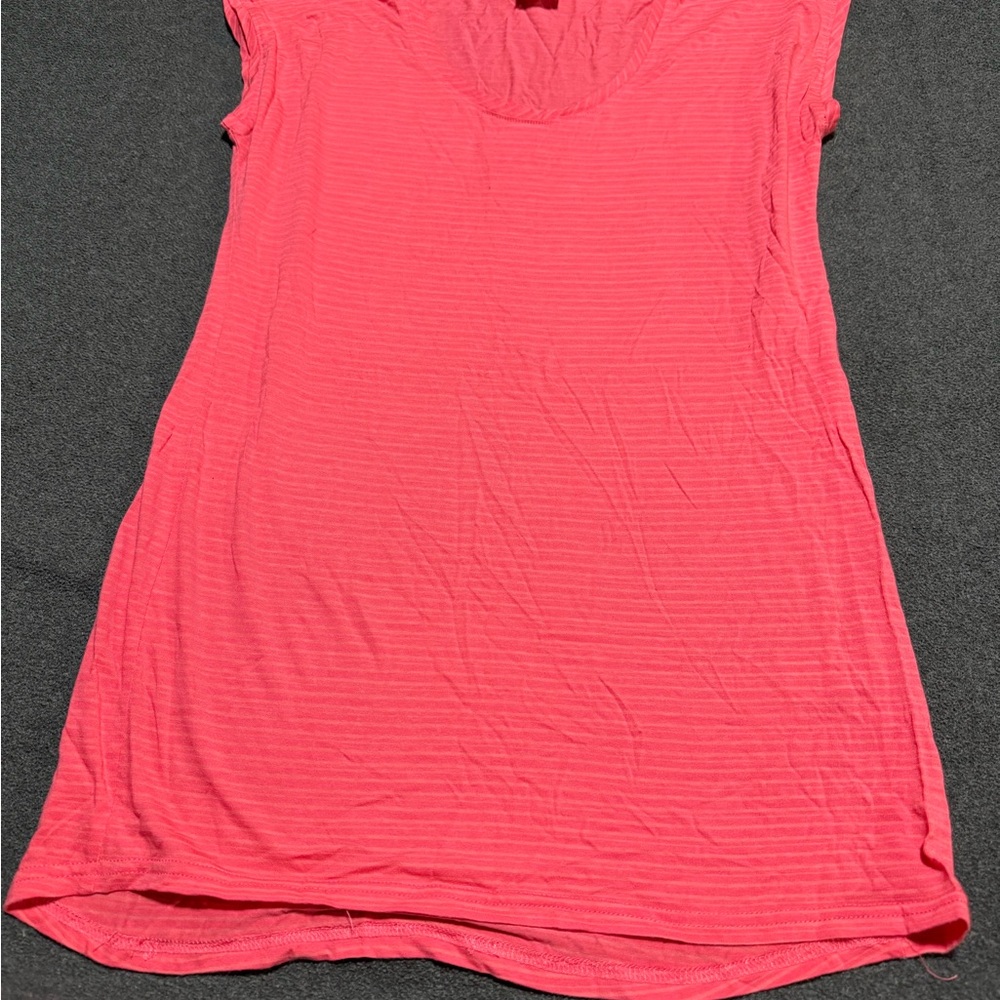 Vibrant Coral Short Sleeve Top